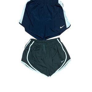 Lot of 2 Nike Dri-FIT Running Shorts Women’s Medium Black Navy Athletic Gym